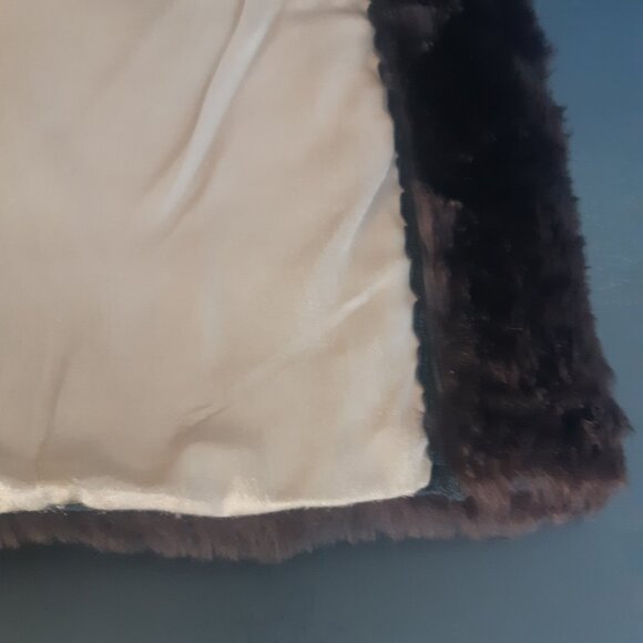 1960s New Yorker Alysha Seal Dyed Lamb Full length Chocolate Vintage Fur Coat - Picture 10 of 16